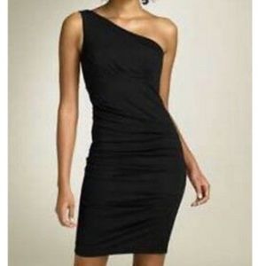 NWT! - NICOLE MILLER COLLECTION One Shoulder Ruched Mini Dress
